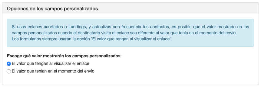 Panel de campos personalizados en recursos - ACINTEC SMS