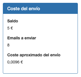 Coste del envío en tus campañas de email marketing - ACINTEC SMS