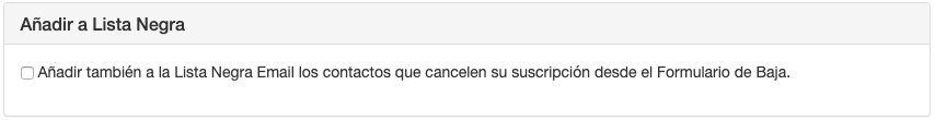Añadir a la lista negra en tus campañas de email marketing - ACINTEC SMS