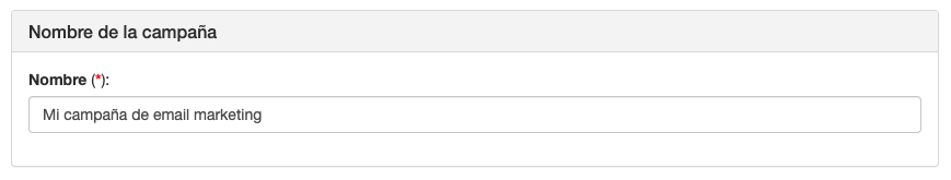 Escoge un nombre al crear campañas de email marketing - ACINTEC SMS