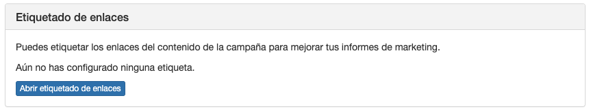 Panel de Etiquetado de enlaces - ACINTEC SMS